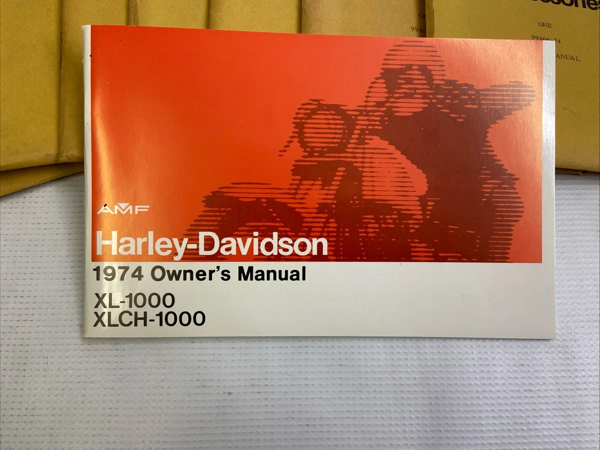 Harley-Davidson Motorcycle Manuals and Literature 1974 Year 1974