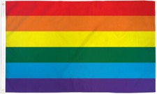 Rainbow Flag 3x5ft LGBTQIA Gay Pride Rainbow Pride House Flag 3' x 5' LGBT