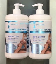 (2-Pk) SKIN NUTR Collagen Hyaluronic CREPEY SKIN WRINKLE SMOOTHING CREAM BUTTER