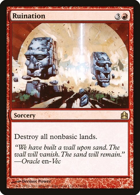 Ruination 1x  MtG Commander 2011 CMD SP/NM
