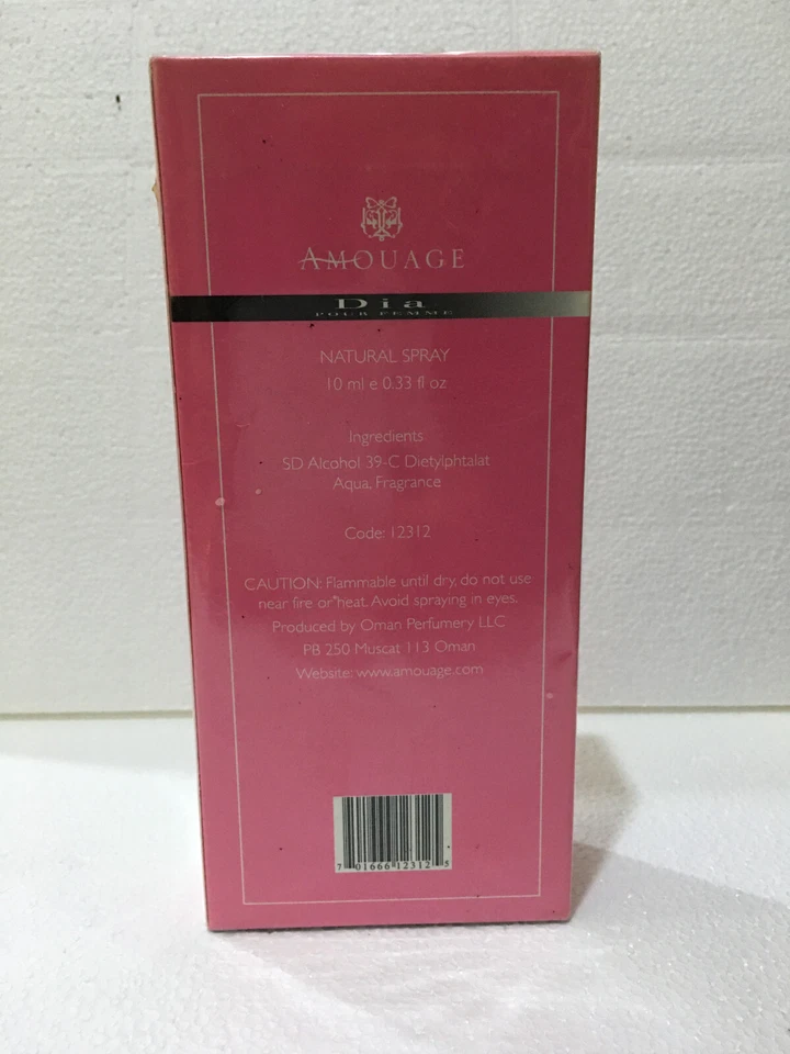 Dia Pour Femme Amouage for Women EdT Purse Spray 10ml New in Sealed box - Image 2 of 2