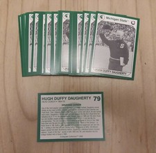 1990 Michigan State Collegiate Collection #79 HUGH DUFFY DAUGHERTY Lot of (10)