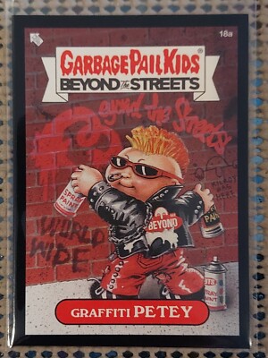 2021 GARBAGE PAIL KIDS BTS GRAFFITI PETEY(#18a) LIMITED PRINT RUN BLACK PARALLEL