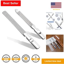 Compact Nail File Set: Anti-Slip Handle, Double Sided, Easy Nail Trimming