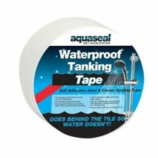Everbuild Aquaseal Wet Room Kit Tanking Waterproof Tiling Corner tape 10 meters