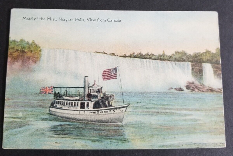 "MAID OF THE MIST"-LOVELY POSTCARD/NIAGARA FALLS,NY