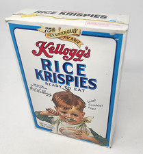 Vintage KELLOGGS RICE KRISPIES Cereal Box 1980 Leyendecker Illustration Sealed