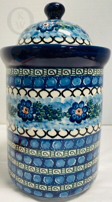 CERAMIKA ARTYSTYCZNA POLISH POTTERY*Unikat*Canister*24175A S216