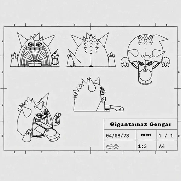 Gigantamax Gengar Mega Wireless Charger Luminous Charging iPhones Watch Airpods - Image 3 of 4