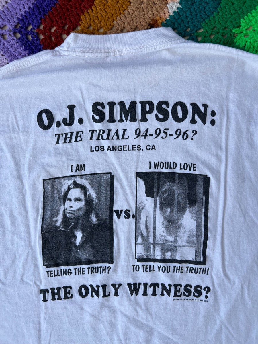 Rare Vintage 90s OJ Simpson Trial T-Shirt XL Kato Kaelin | eBay