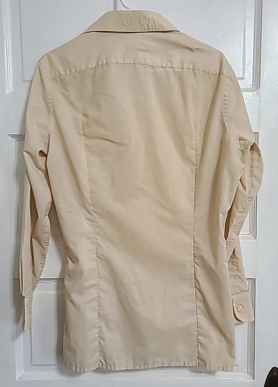 Camicia abito vintage anni '90 Yves Saint Laurent L S taglia 16 32 33 evc euc ysl punto