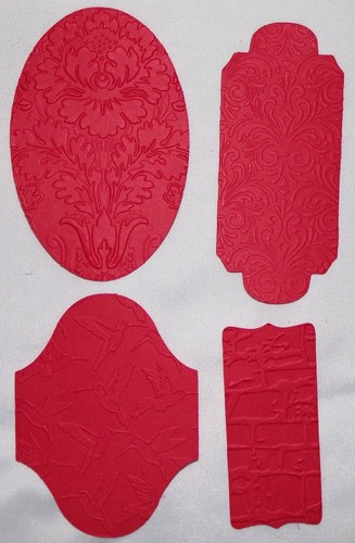 Card Center Die Cuts Embossed Shapes in Colored Cardstock All 36pcs Handmade - 第 7/11 張圖片
