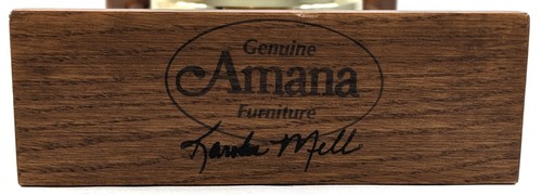 Authentic Amana Furniture Company, Amana Iowa, Oak Handmade Clock, Signed - Picture 5 of 6