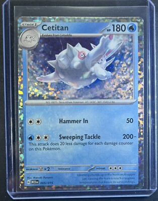 2023 McDonalds Pokémon Card Cetitan Holo 5/15