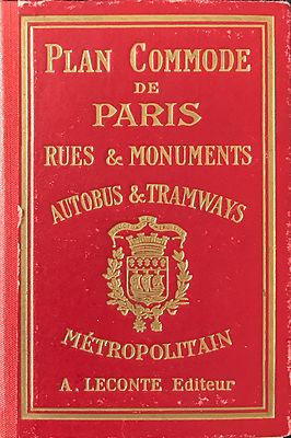 Plan Chest Paris Street And Monuments Bus Tram And Metropolitan Ebay