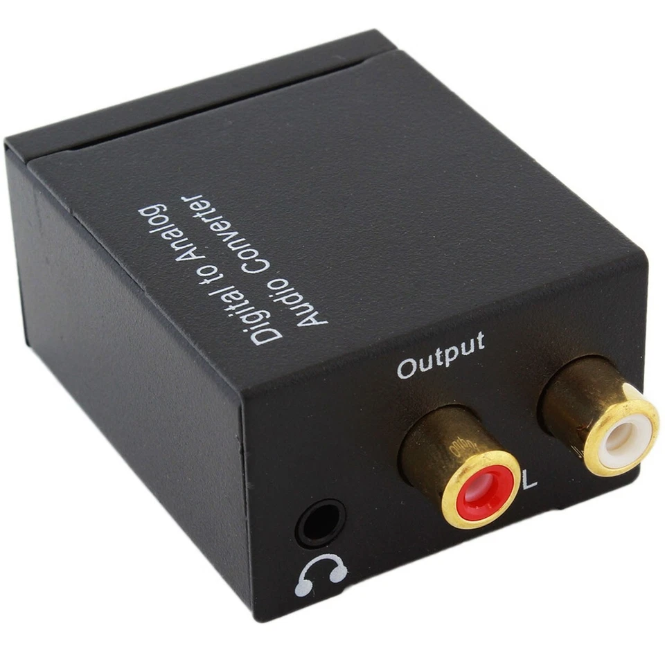 Convertitore Audio Digitale Analogico Ottico Toslink RCA Adattatore Cuffie SPDIF - Immagine 2 di 4