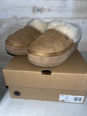 UGG Tazzlita Platform Slipper Women's US size 7 - Chestnut