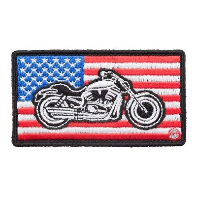 Biker Chopper moto American Flag USA DRAPEAU drapeau Aufbügler écusson patch