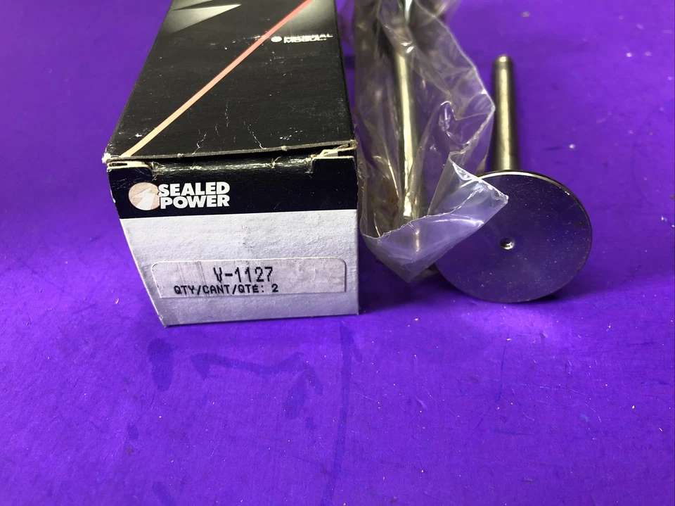 Juego de 2 válvulas de escape de motor eléctrico sellado V-1127 para Ford Victoria 1962-1964 Foto 3 de 4