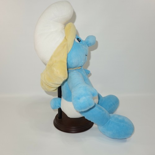 Build A Bear Smurfs Smurfette Blue Girl Stuffed Animal Plush Toy Blonde 14" - Picture 4 of 10