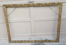 Vintage Ornate Gold Gilt Picture Frame Fits 30x40 Rococo Baroque  Acanthus Leaf