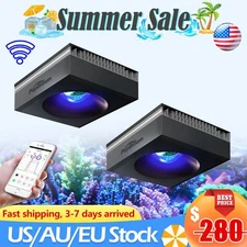 2PCS PopBloom RL90 WiFi LED Aquarium Light Full Spectrum Reef Coral Tank 36" 48"