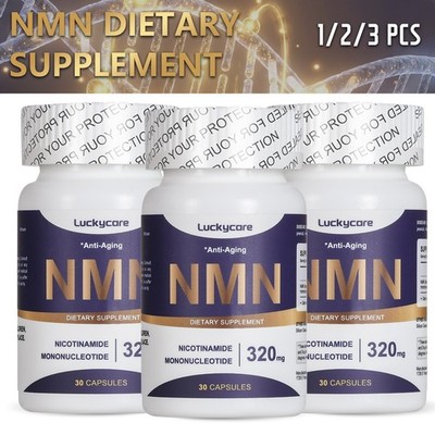 [1/2/3 Bottles] NMN Supplement 320mg NAD+ Booster & Anti Aging 30 Capsules USA