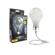 Mustard Bright Idea Portable USB Light Bulb Desk Lamp Glow in the Dark Discont'd