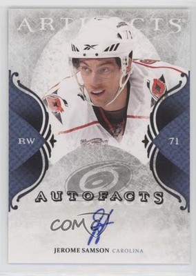 2011-12 Upper Deck Artifacts Autofacts Jerome Samson #A-SA Auto fb7