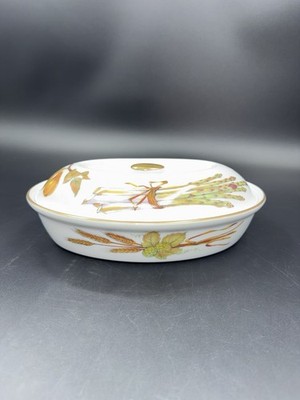 Royal Worcester ~ Evesham Gold ~ 10-inc Lidded ~ Oval Side Dish / Casserole