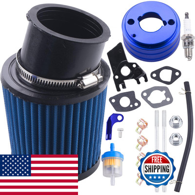 Mrelc High Performance Upgraded Air Filter Adapter Intake Spark Plug Kit For