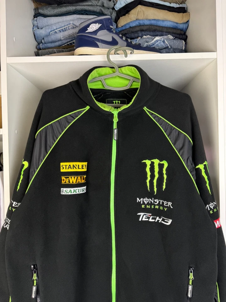 Monster Energy Moto Racing Fleece Jacket Size XL - Photo 2/4
