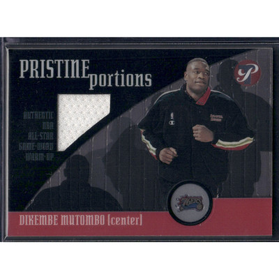2001-02 Topps Pristine #PP-DM Dikembe Mutombo Portions All-Star Warm-Up