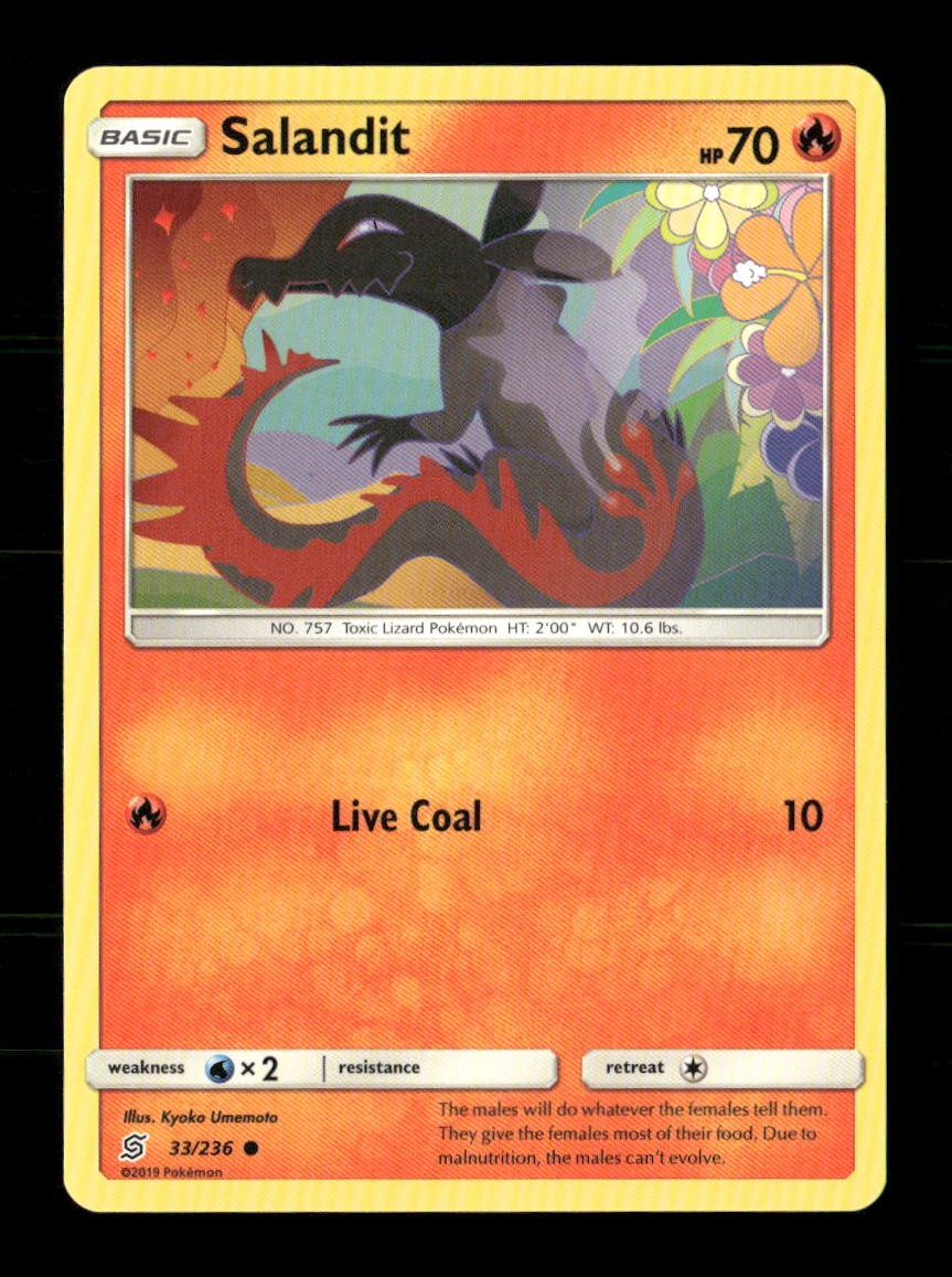 Salandit 33/236 Unified Minds NM/M Pokemon