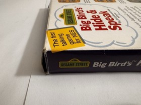 Sesame Street Big Bird's Hide & Speak NES Nintendo Complete CIB