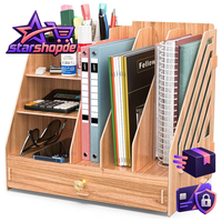 Schreibtisch Organizer Holz BüRo Tisch Organisator Ablage ZubehöR