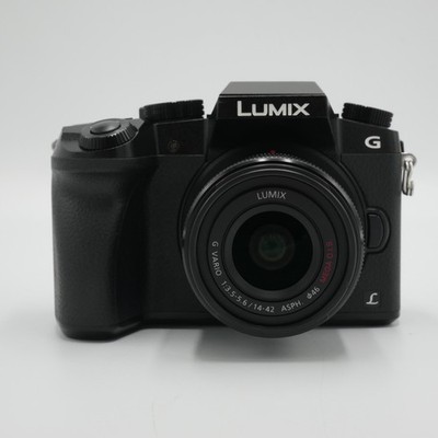 Panasonic Lumix G7 Mirrorless Camera with 14-42mm Lens (Black