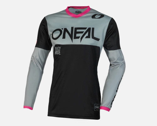 O'Neal Element Womens Racewear Motocross Jersey Pink Grey Black X-LARGE E004-705
