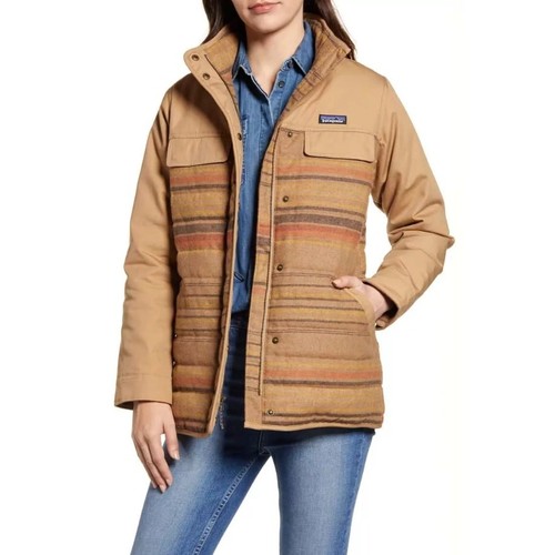 Neu ohne Etikett Patagonia Out Yonder khaki Aztekenmuster Damenjacke Größe XL Gorpcore
