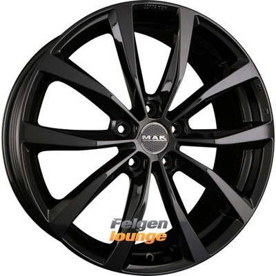 4x MAK WOLF Gloss Black 8x18 ET30 5x112 Alufelgen 18 Zoll