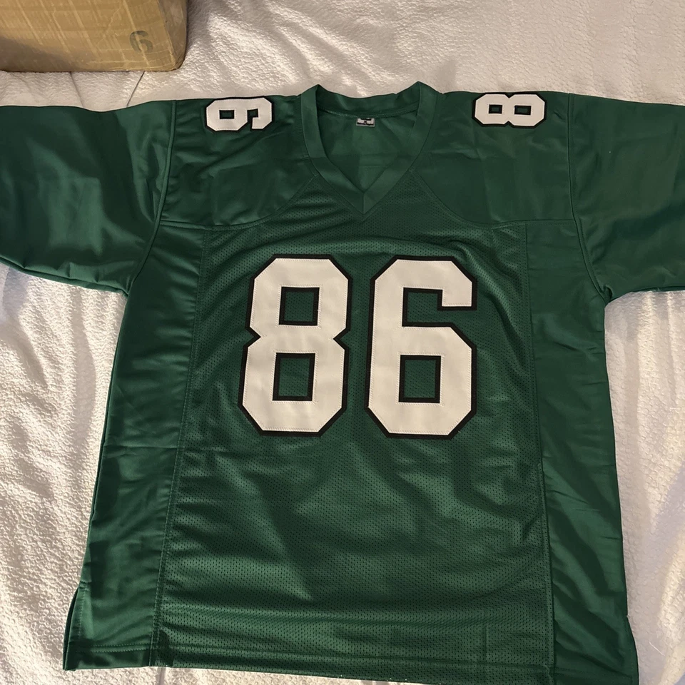Camiseta deportiva firmada por Fred Barnett con autógrafo personalizada de los Eagles certificada por la JSA Foto 3 de 3
