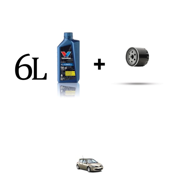 ÖLfilter Kit Und 6L FüR Renault Megane II 2.0 16V 165KW Ab 2003-image