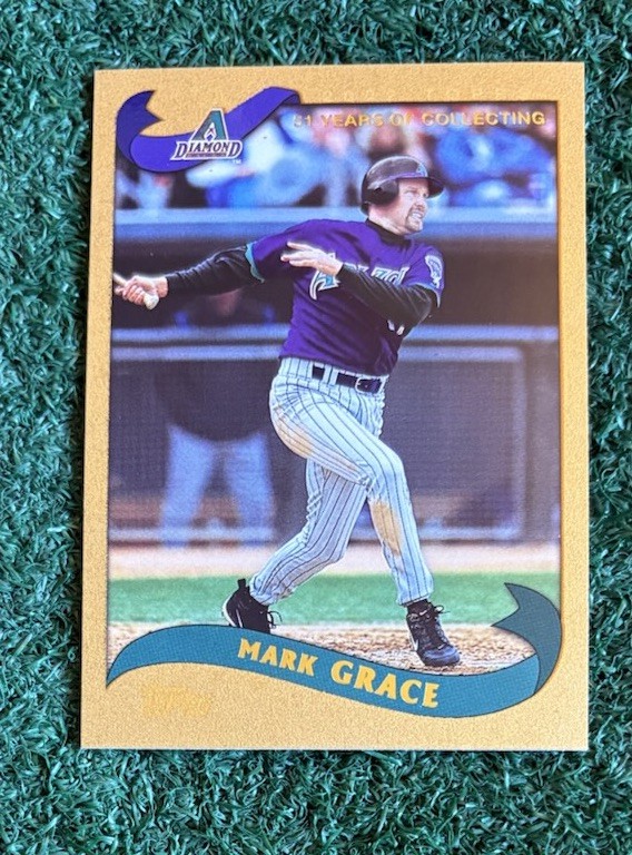MARK GRACE - 1934/2002 - 2002 TOPPS GOLD PARALLEL CARD # 231 - CHICAGO CUBS  MLB
