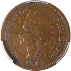 1867 Indian Cent PCGS VG10 Superb Eye Appeal Strong Strike