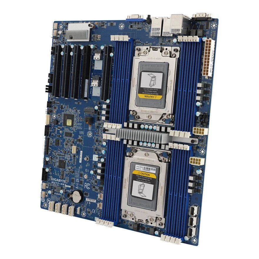GIGABYTE MZ72-HB2 Socket SP3 DDR4 1 * M.2 E-ATX Server Motherboard - Image 4 of 4