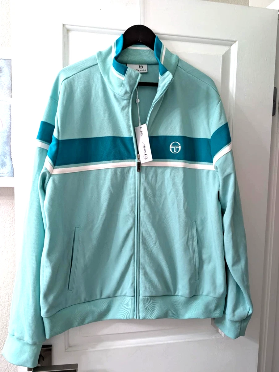 Sergio Tacchini - Veste Tracktop Vintage Années 90, Taille 42, Coupe Ample - Occasion Très Bon état