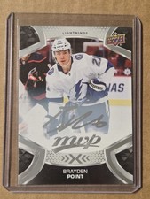 2021-22 Upper Deck MVP - Brayden Point #186 Silver Script Tampa Bay Lightning