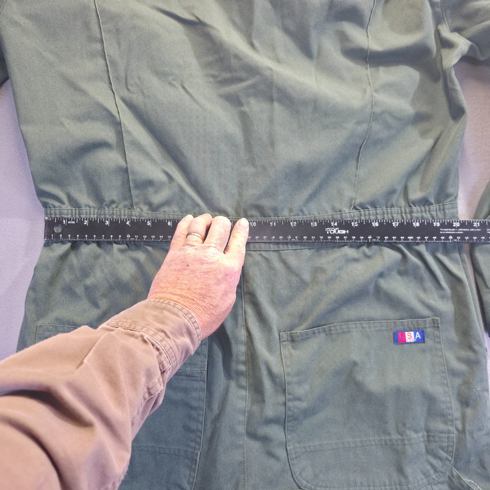 Vintage USA Works by Sapko Men's Green Coveralls Size 42 Tall