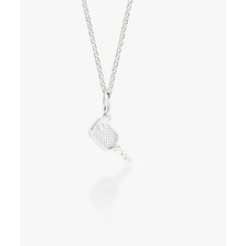 THE SIS KISS Pickleball Charm Silver