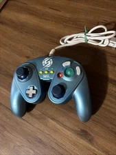 TESTED SAMUS Wired Fight Pad NINTENDO Wii U BLUE Zero Suit CONTROLLER REMOTE GC